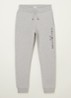 Tapered fit joggingbroek met logoborduring - Grijsmele