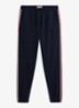 Tapered fit lounge joggingbroek met logoband - Donkerblauw