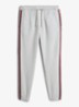 Tapered fit lounge joggingbroek met logoband - Lichtgrijs
