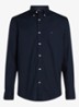 TH Flex regular fit overhemd met logo - Donkerblauw
