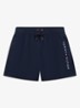 Zwemshorts met steekzakken en logo - Donkerblauw