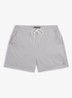 Zwemshorts met streepprint en logo - Grijs