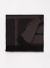 Monogram sjaal van wol 200 x 50 cm - Antraciet