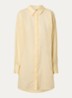 Semi-transparante longline blouse - Lichtgeel