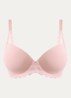 Comfort Allure voorgevormde T-shirt bh met kant details - Roze