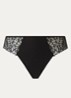 Pretty Modal high waisted hipster van kant met lurex - Zwart