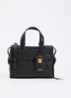 Agent Small handtas van leer - Zwart