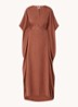Ameera maxi tuniekjurk met strikceintuur - Bruin