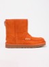 Loafer Boot enkellaarsje van lamssuède - Donkeroranje