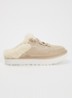 Lowmel muiltje van suède - Beige