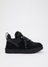 Lowmel sneaker met suède details - Zwart