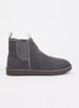 Neumel chelsea boot van suède - Staalblauw