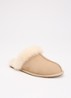 Scuffette II pantoffel met schapenvacht - Zand