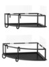 Cubiko badkamer organizer set van 2 - Zwart