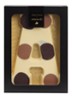 Witte chocoladeletter gevlekt 200 gram - A