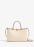 Handtas van kalfsleer met studs - Creme