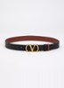 Reversible riem van kalfsleer - Camel