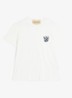 T-shirt met logoborduring - Wit