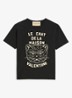 T-shirt met print - Zwart
