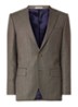 Ellis tailored fit colbert van scheerwol met micro birdseye dessin - Groen