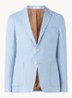 Elray slim fit colbert van linnen - Lichtblauw