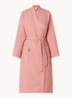 Biarritz badjas met structuur - unisex - Zalmroze