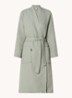 Biarritz badjas met structuur - unisex - Olijfgroen
