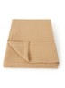 Home 71 plaid met wafelstructuur - Camel
