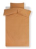 Washed Cotton katoenen dekbedovertrekset - inclusief kussenslopen - Donkeroranje