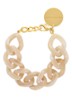 Flat Chain armband - Geel