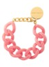 Flat Chain armband - Watermelon marble