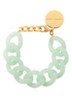 Flat Chain armband - Opaline mint