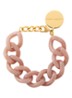 Flat Chain armband - Blush marble