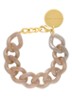 Mini Flat Chain armband - Biancone Marble
