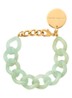Mini Flat Chain armband - Jade