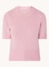 Fijngebreide top in kasjmierblend - Roze