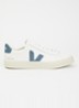 Campo sneaker van leer met suède details - Staalblauw