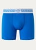 Boxershort van katoen met logoband - Blauw