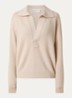 Fijngebreide trui in kasjmierblend - Beige