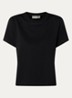 Jamie T-shirt met ronde hals - Zwart