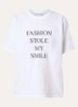 T-shirt met print - Wit
