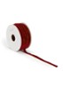 Velvety Gold kerstlint 20 meter x 9 mm - Donkerrood