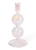 2 Bubbles kandelaar 19 cm - Lichtroze