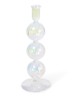 3 Bubbles kandelaar 29 cm - Transparant
