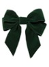 Velvet bow with clip set of 2 pink 20cm - Groen
