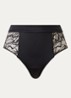 Contour high waisted hipster met kant - Zwart