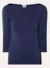 Cordoba top met boothals - Donkerblauw
