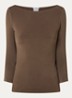 Cordoba top met boothals - Chocoladebruin