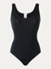 Corrigerende body met ronde hals - Zwart