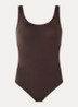 Corrigerende body met ronde hals - Aubergine